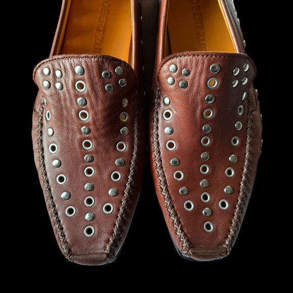 Robert Zur True Glove Leather Vero Shoes Flats Loafers Slip-Ons 8 Soft Brown EUC - Picture 7 of 10